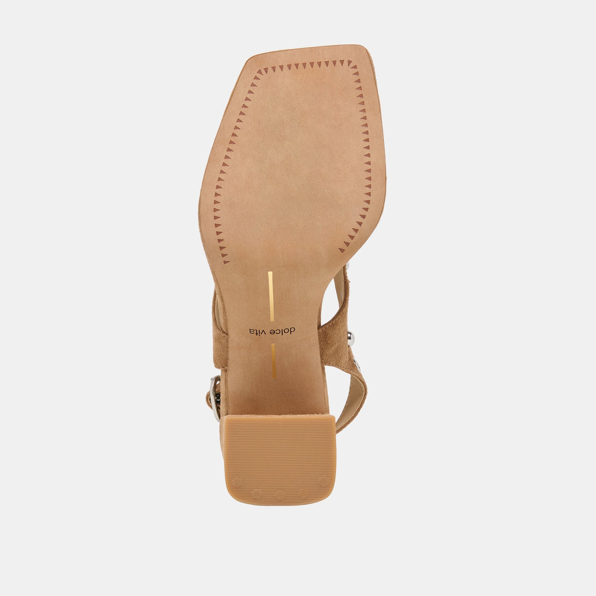 Dolce Vita SHOES Yves Stud Lt Brown Suede Heels