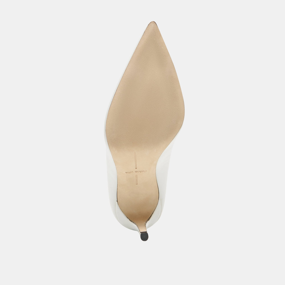Dolce Vita SHOES LANKY White Leather Closed-Toe Pump Stiletto Heels