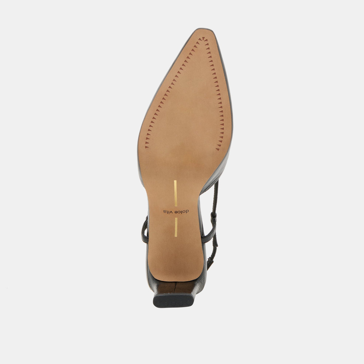 Dolce Vita SHOES Ginay Black Leather Heels