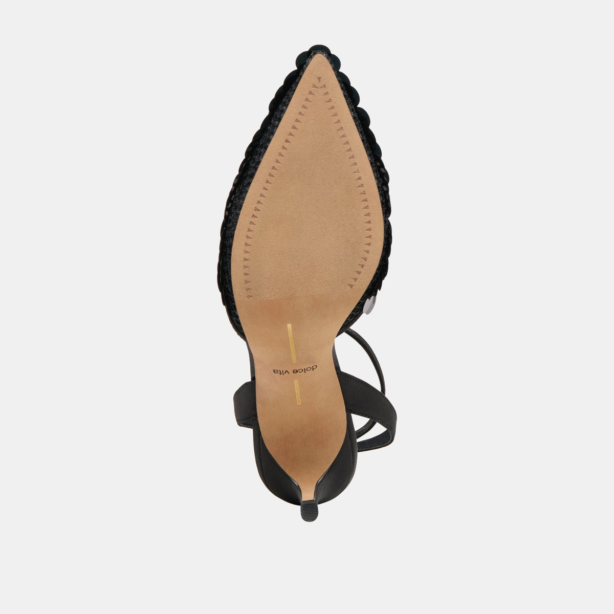 Dolce Vita SHOES Elizza Confetti Onyx Woven Mesh Heels