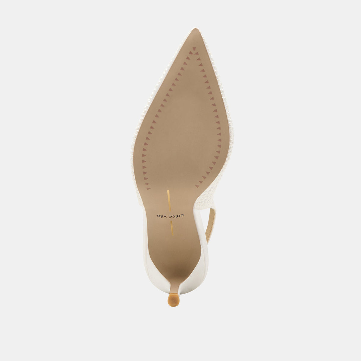 Dolce Vita SHOES Elasi Pearl Off White Satin Heels