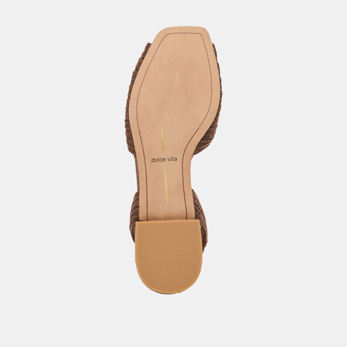 Dolce Vita SHOES MARZY Cocoa Raffia Slingback Peep-Toe Sandals