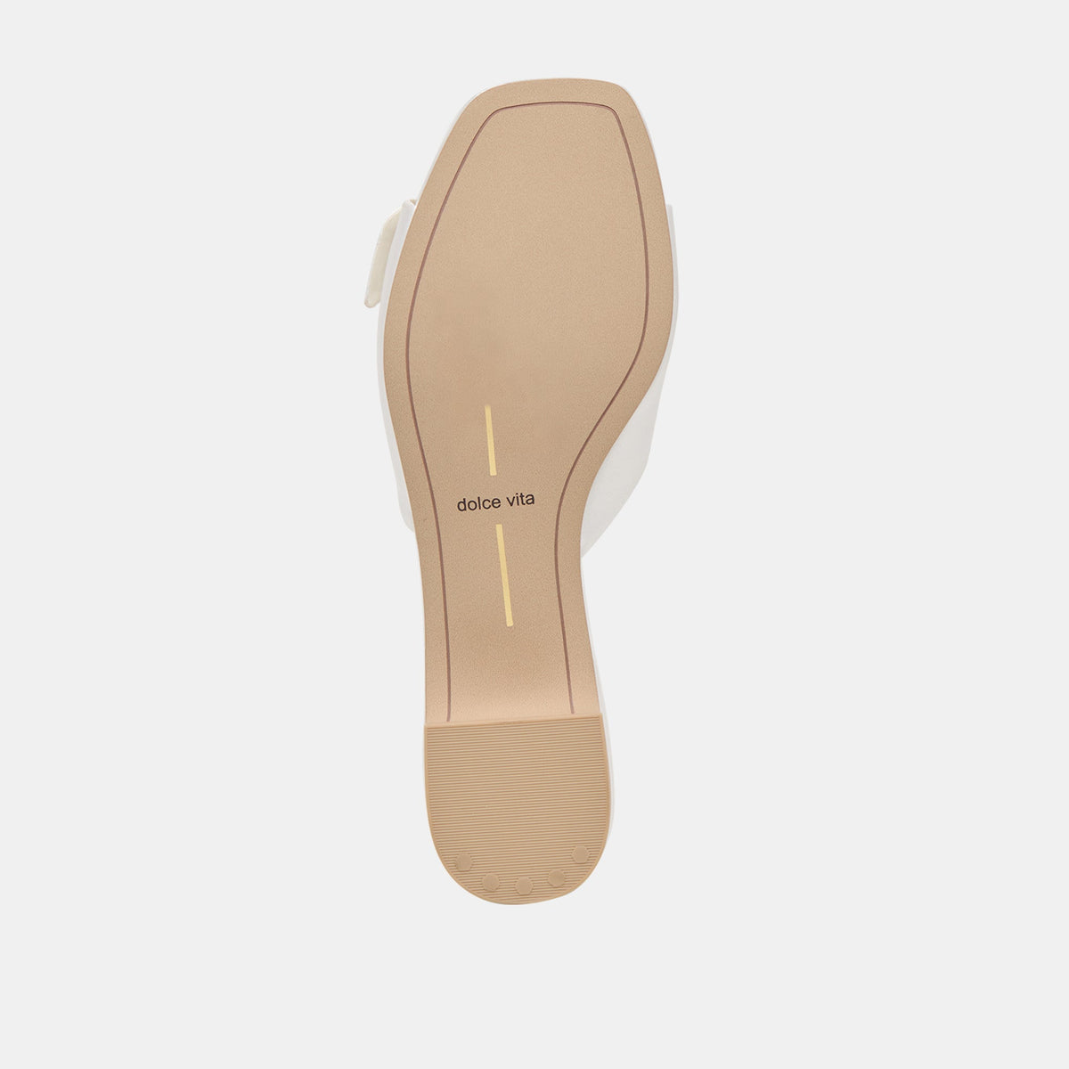 Dolce Vita SHOES Edina True White Satin Sandals