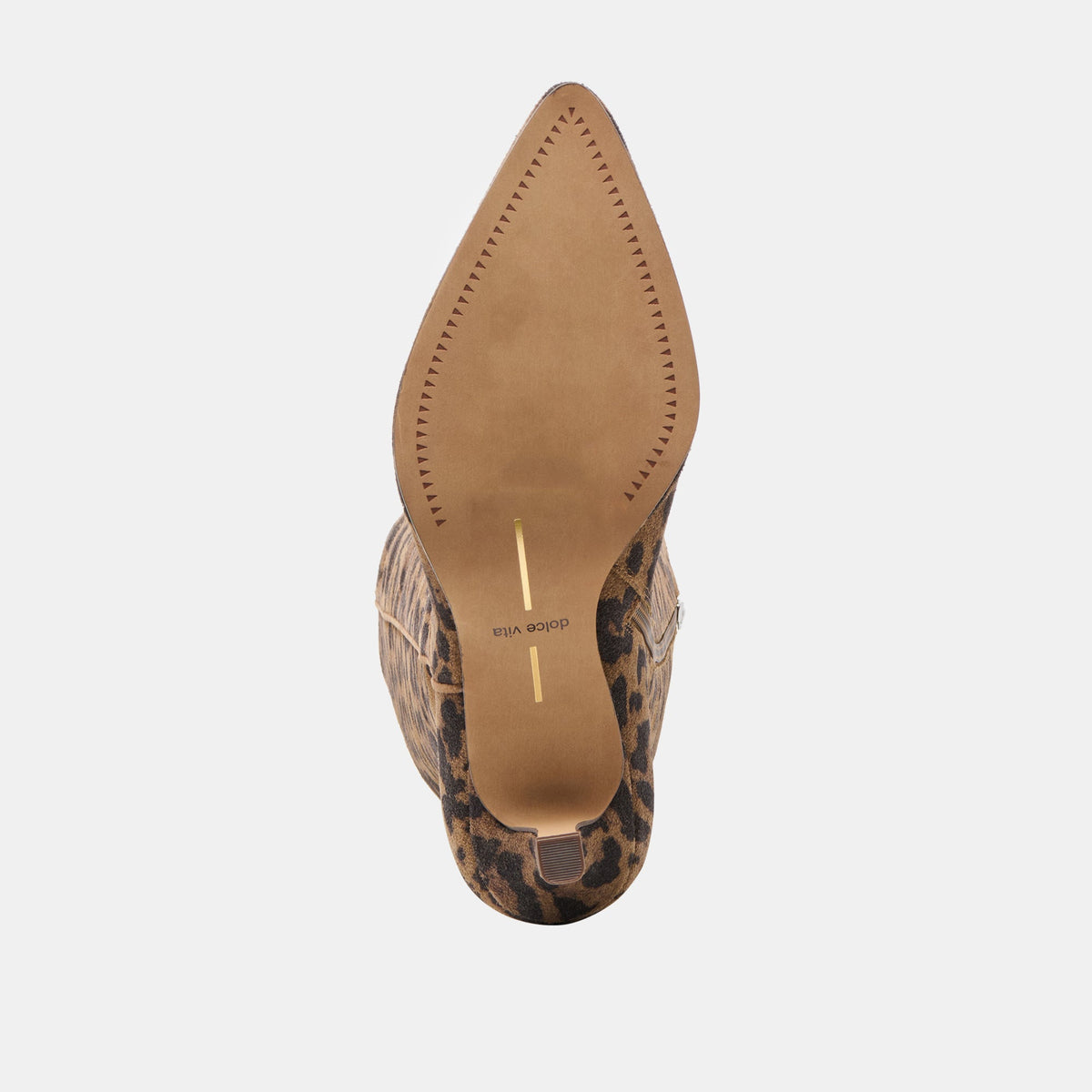Dolce Vita SHOES Aldy Brown Leopard Printed Suede Boots