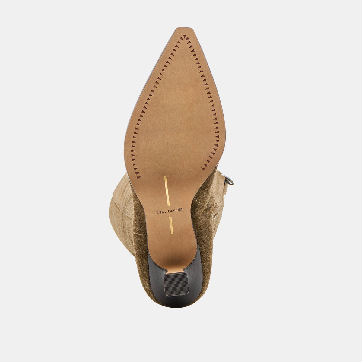 Dolce Vita SHOES Auggie Olive Suede Wide Calf Boots