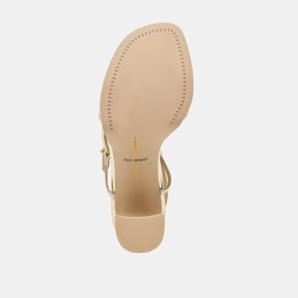 Dolce Vita SHOES Odete Gold Leather Heels