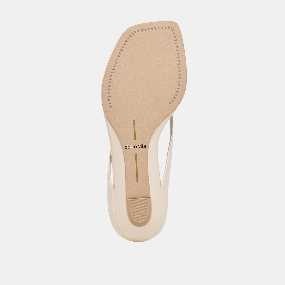 Dolce Vita SHOES GIZEL Bone Leather Thong Square-Toe Sandals