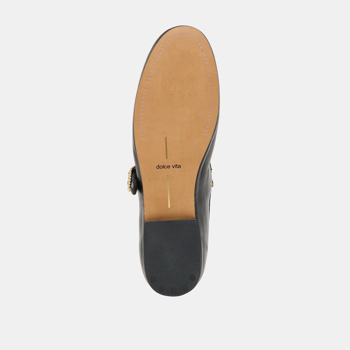 Dolce Vita SHOES Relan Black Leather Ballet Flats