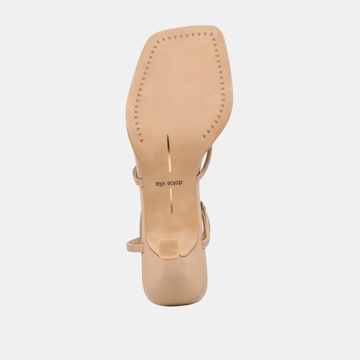 Dolce Vita SHOES Manji Wide Light Tan Leather Heels
