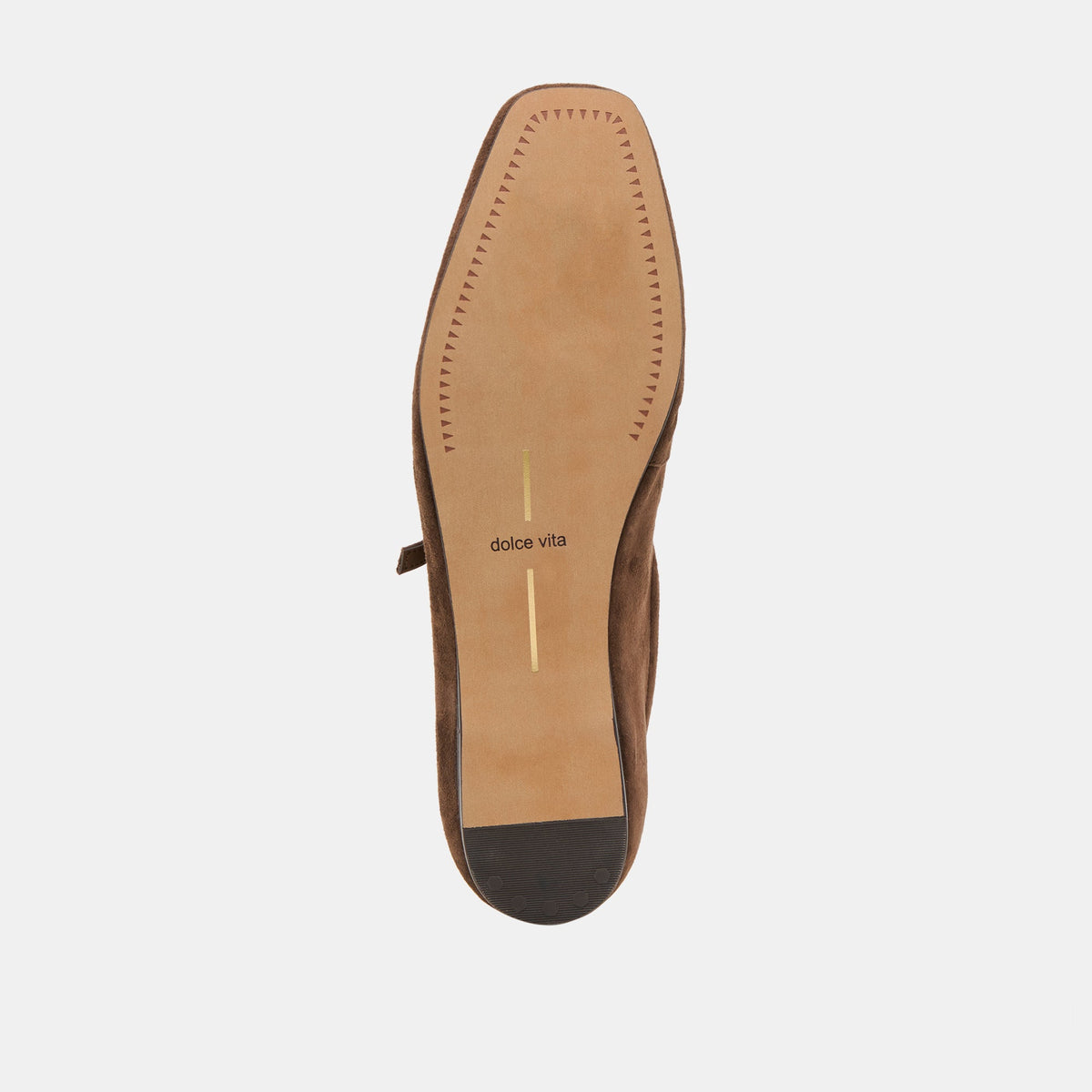 Dolce Vita SHOES Reyes Wide Dk Brown Suede Ballet Flats