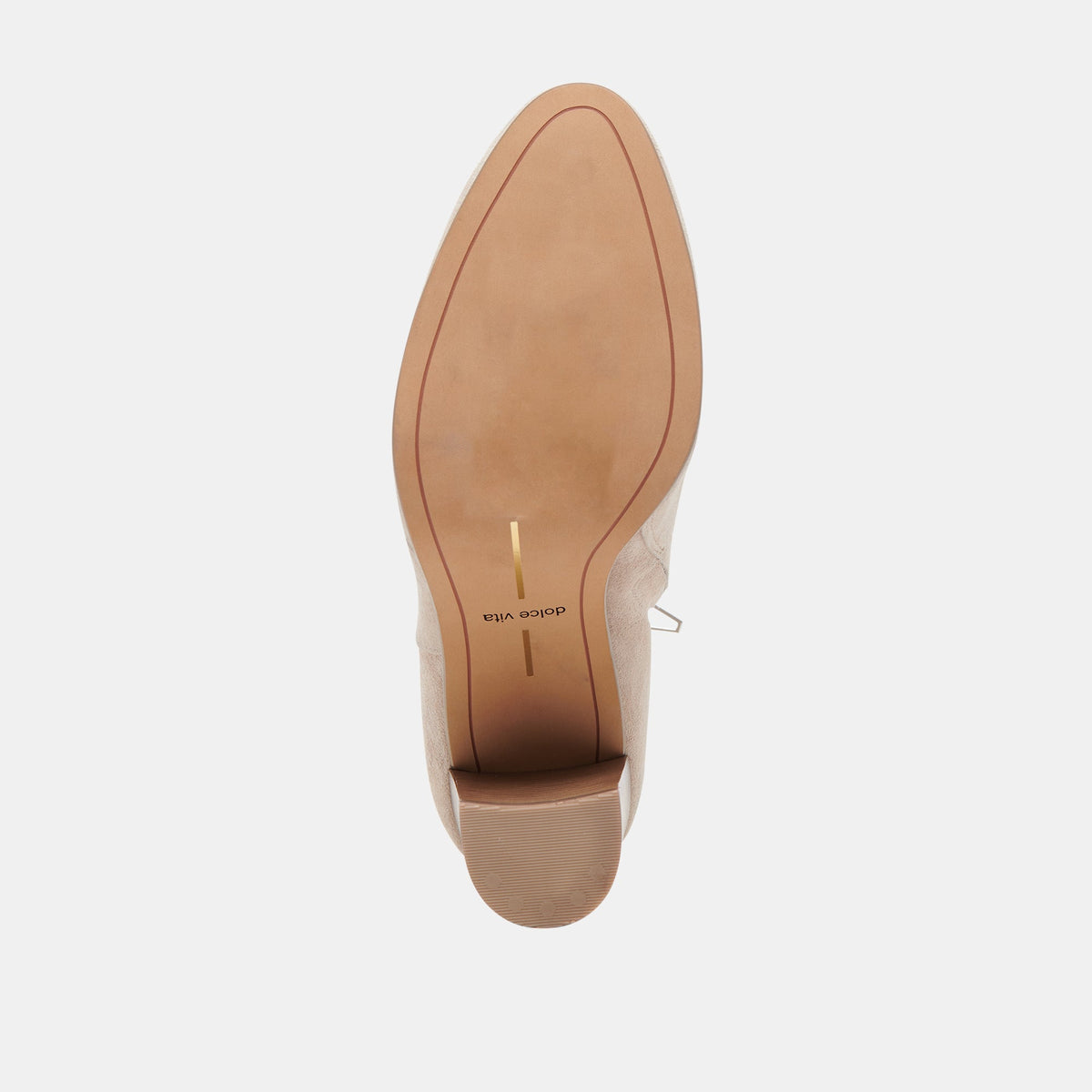 Dolce Vita SHOES Suzy Wide Taupe Suede Booties