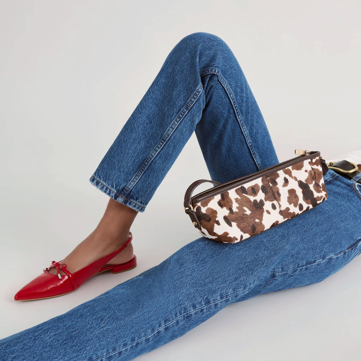 Dolce Vita ACCESSORIES Savaii Cocoa Calf Hair Shoulder Bag