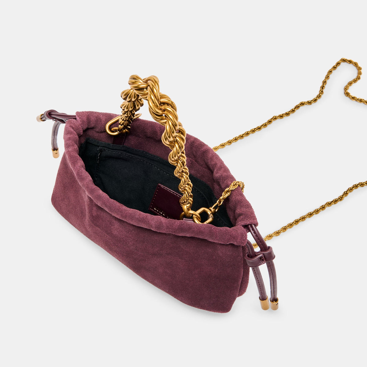 Dolce Vita ACCESSORIES Cleo Burgundy Suede Crossbody