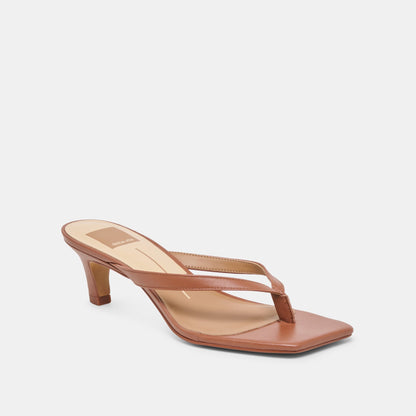 Dolce Vita SHOES Ramia Cognac Leather Heels