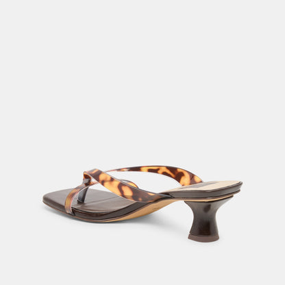 Dolce Vita SHOES Brevel Vinyl Tortoise Jelly Heels