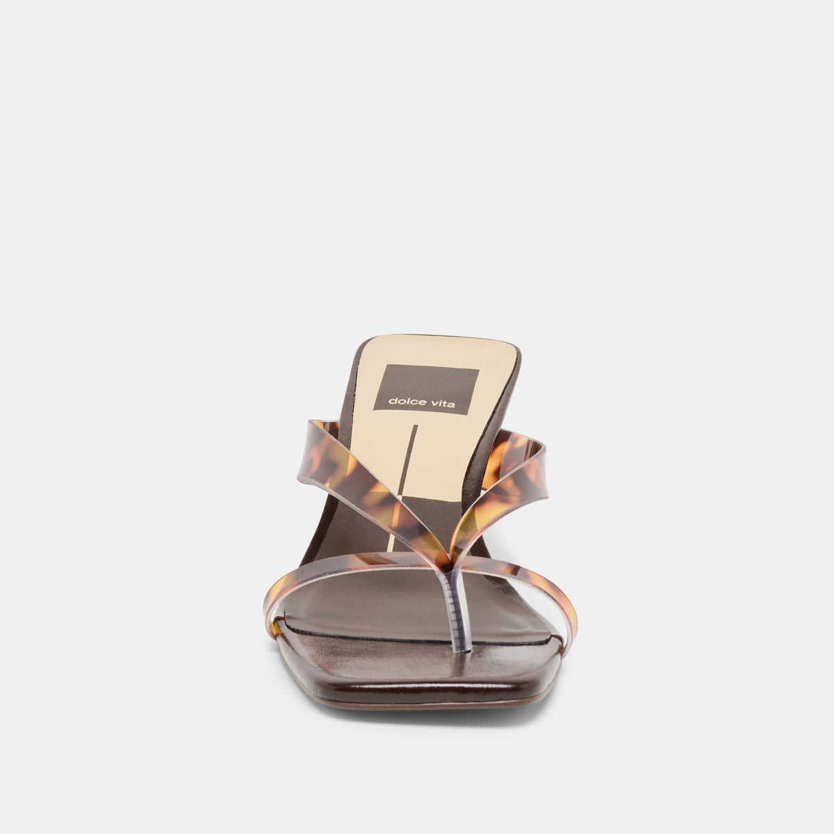 Dolce Vita SHOES Brevel Vinyl Tortoise Jelly Heels