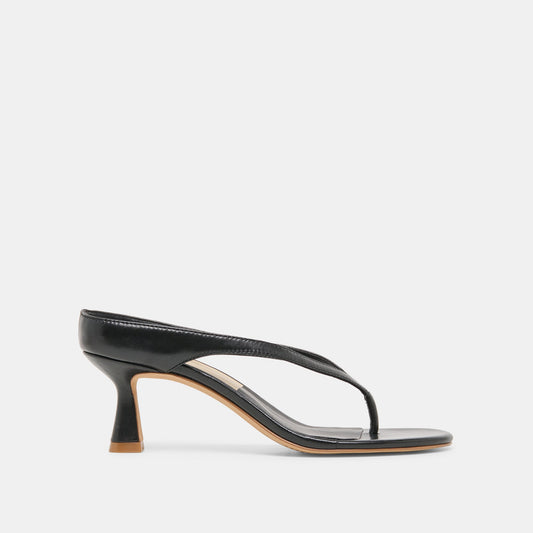 Dolce Vita SHOES Doreen Black Leather Heels