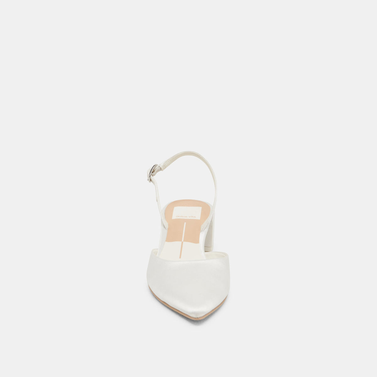 Dolce Vita SHOES Carel Off White Satin Heels