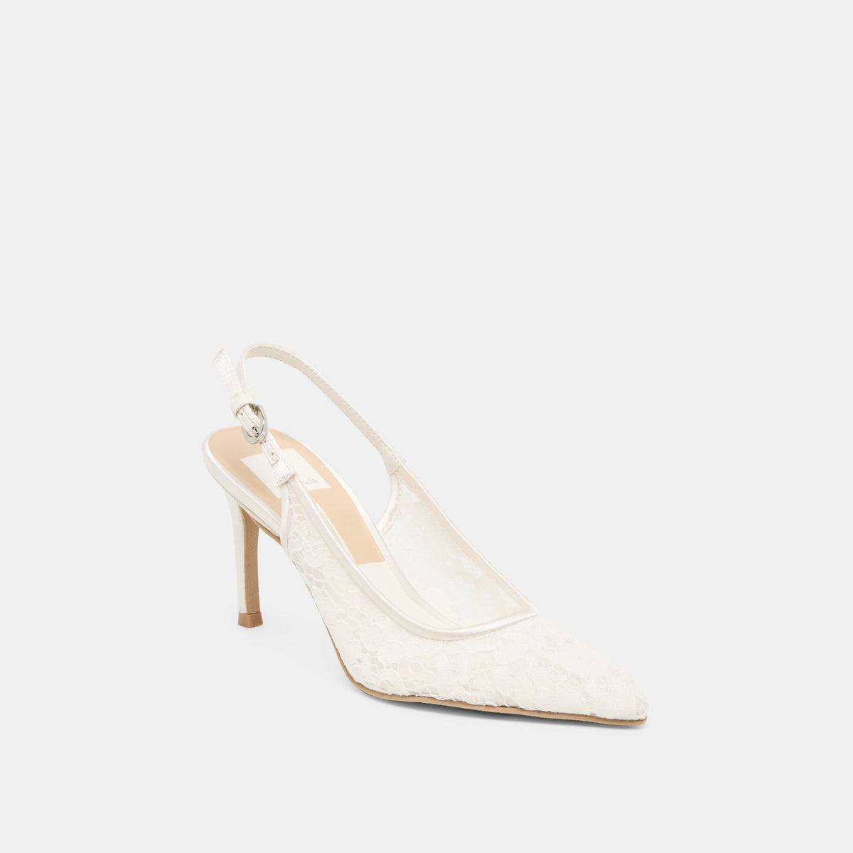 Dolce Vita SHOES Yami True White Lace Heels