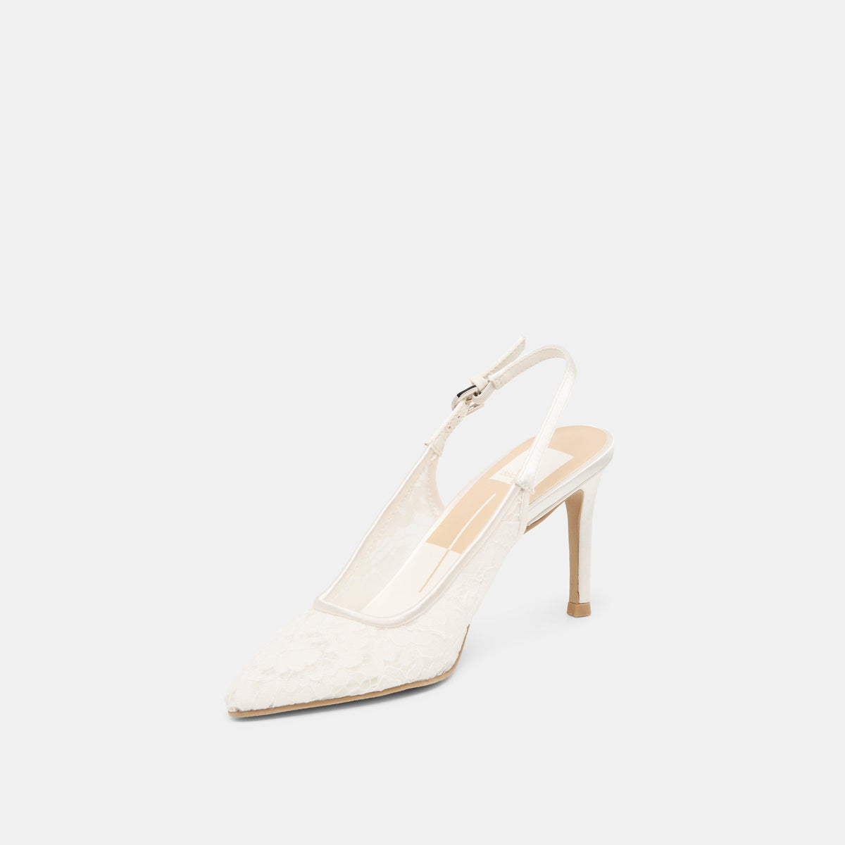 Dolce Vita SHOES Yami True White Lace Heels