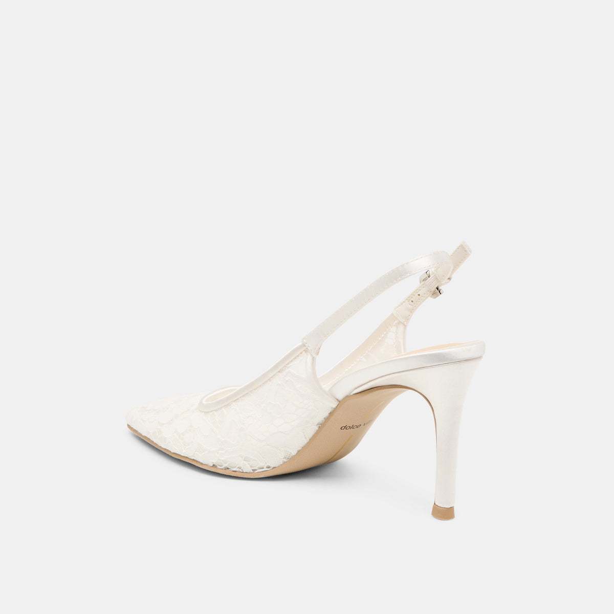 Dolce Vita SHOES Yami True White Lace Heels