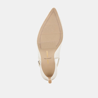 Dolce Vita SHOES Yami True White Lace Heels