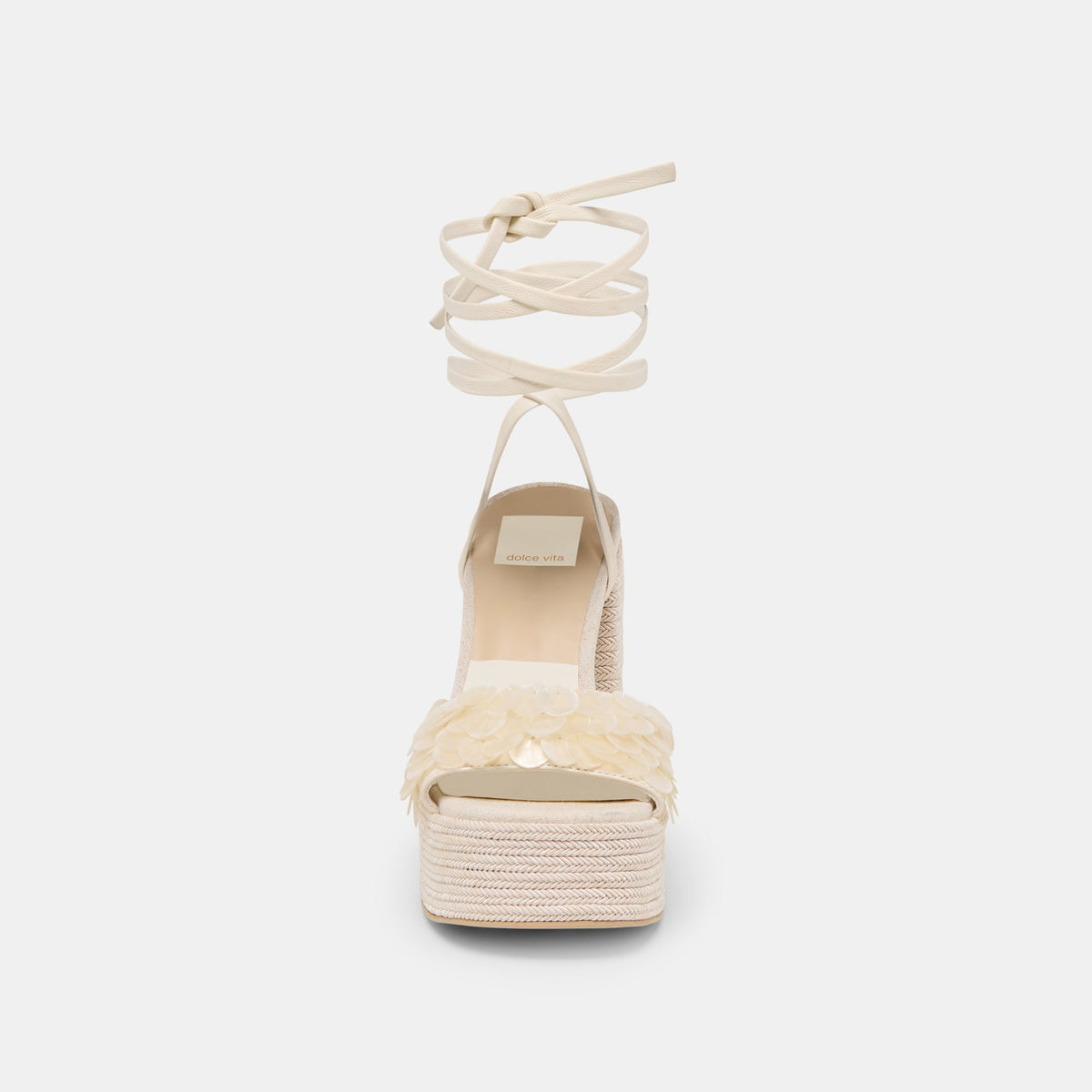 Dolce Vita SHOES Dorthy Confetti Ivory Leather Heels