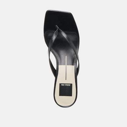 Dolce Vita SHOES Ramia Black Leather Heels