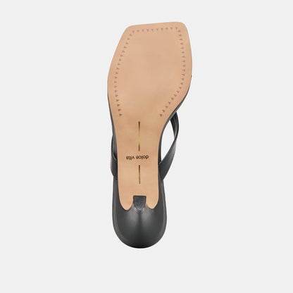Dolce Vita SHOES Ramia Black Leather Heels