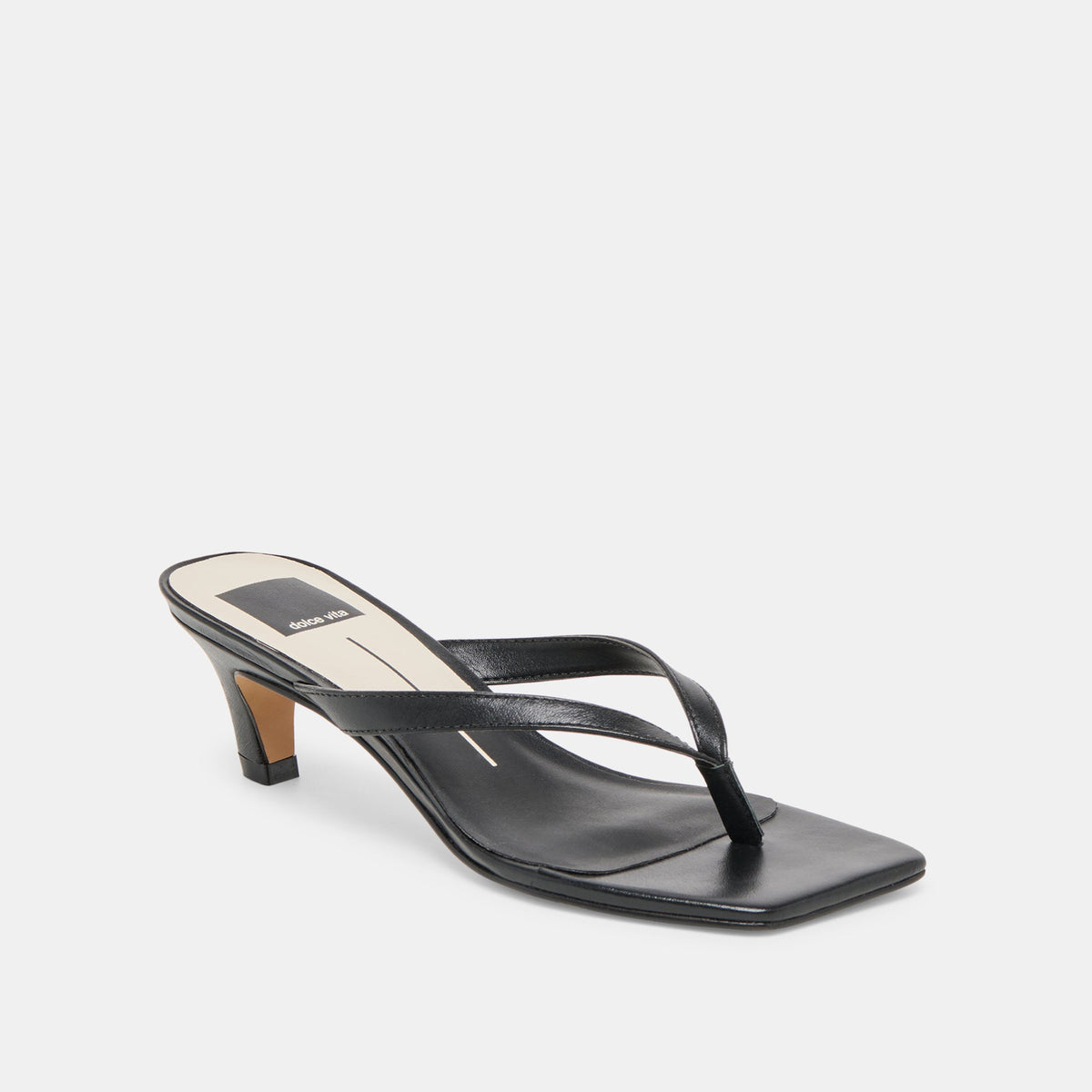 Dolce Vita SHOES Ramia Black Leather Heels