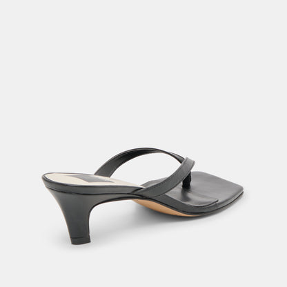 Dolce Vita SHOES Ramia Black Leather Heels