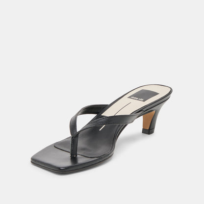 Dolce Vita SHOES Ramia Black Leather Heels