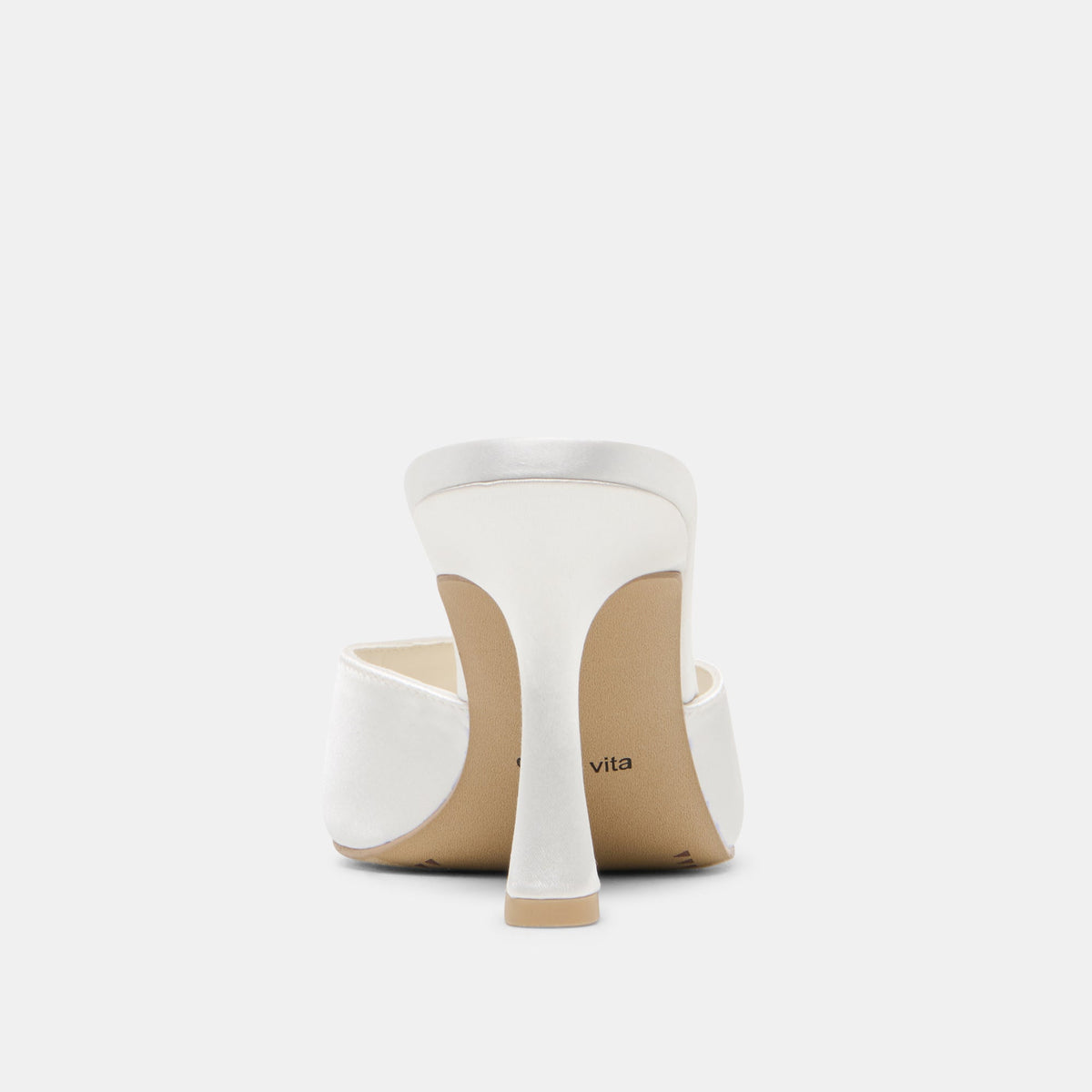 Dolce Vita SHOES Rosha True White Satin Heels