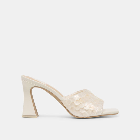 Dolce Vita SHOES Nandy Confetti Ivory Sequin Heels