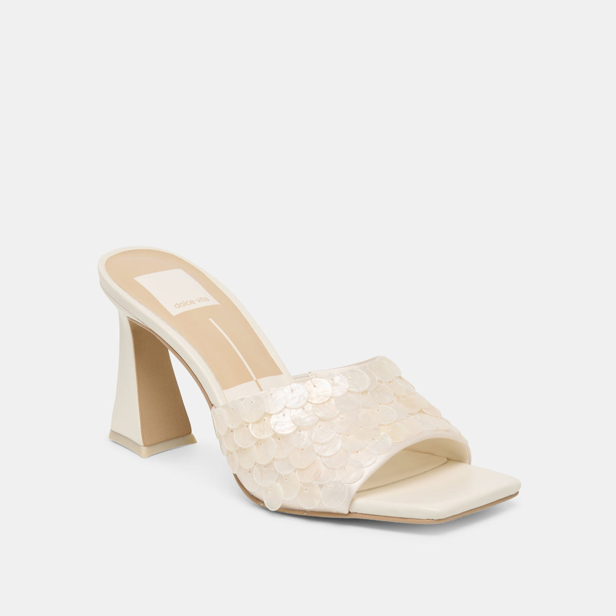 Dolce Vita SHOES Nandy Confetti Ivory Sequin Heels