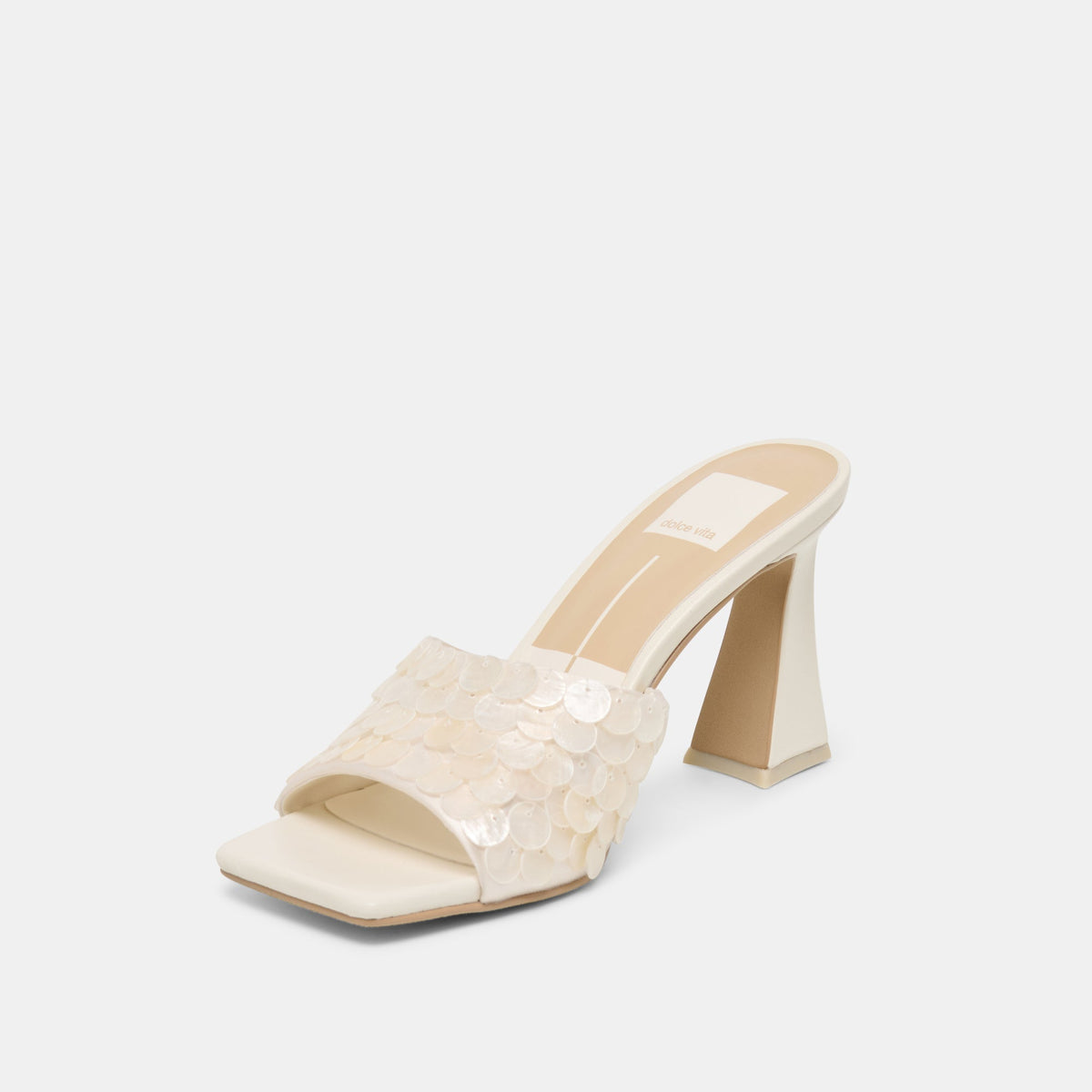 Dolce Vita SHOES Nandy Confetti Ivory Sequin Heels