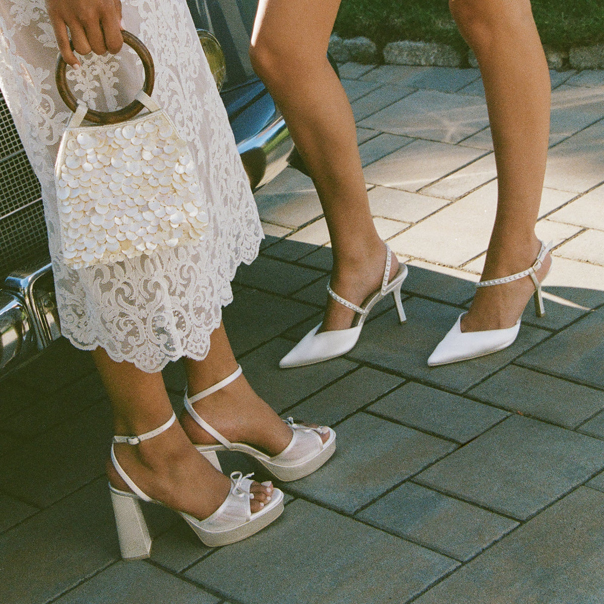 Dolce Vita SHOES Pandor White Tulle Heels