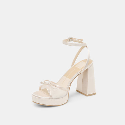 Dolce Vita SHOES Pandor White Tulle Heels