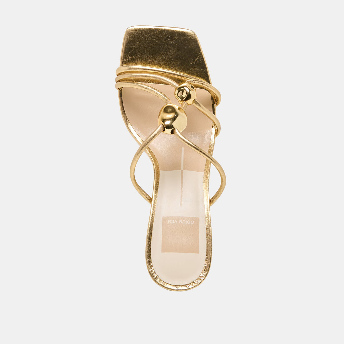 Dolce Vita SHOES Alayna Gold Leather Heels