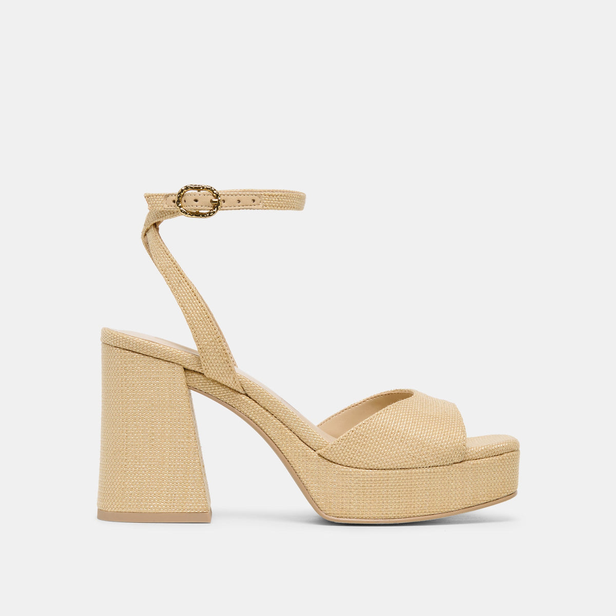 Dolce Vita SHOES Felica Natural Raffia Heels
