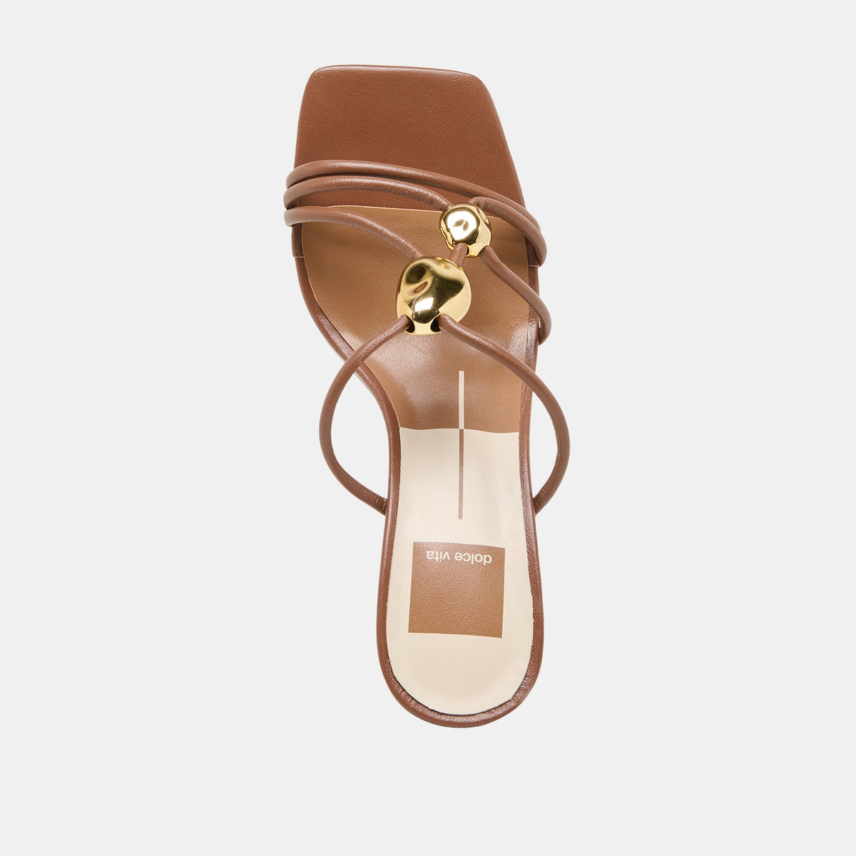 Dolce Vita SHOES Alayna Cognac Leather Heels