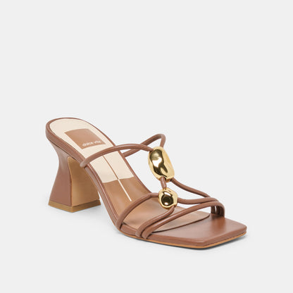 Dolce Vita SHOES Alayna Cognac Leather Heels