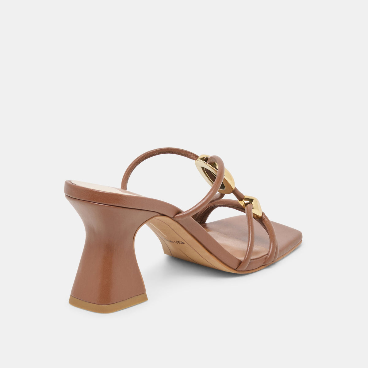 Dolce Vita SHOES Alayna Cognac Leather Heels
