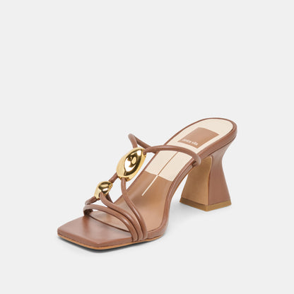 Dolce Vita SHOES Alayna Cognac Leather Heels