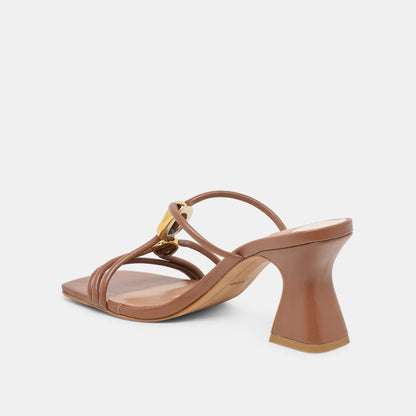 Dolce Vita SHOES Alayna Cognac Leather Heels