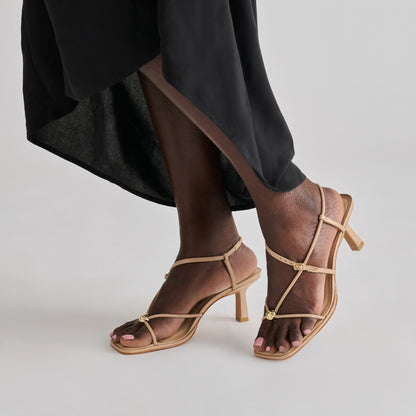 Dolce Vita SHOES Mylee Light Tan Leather Heels