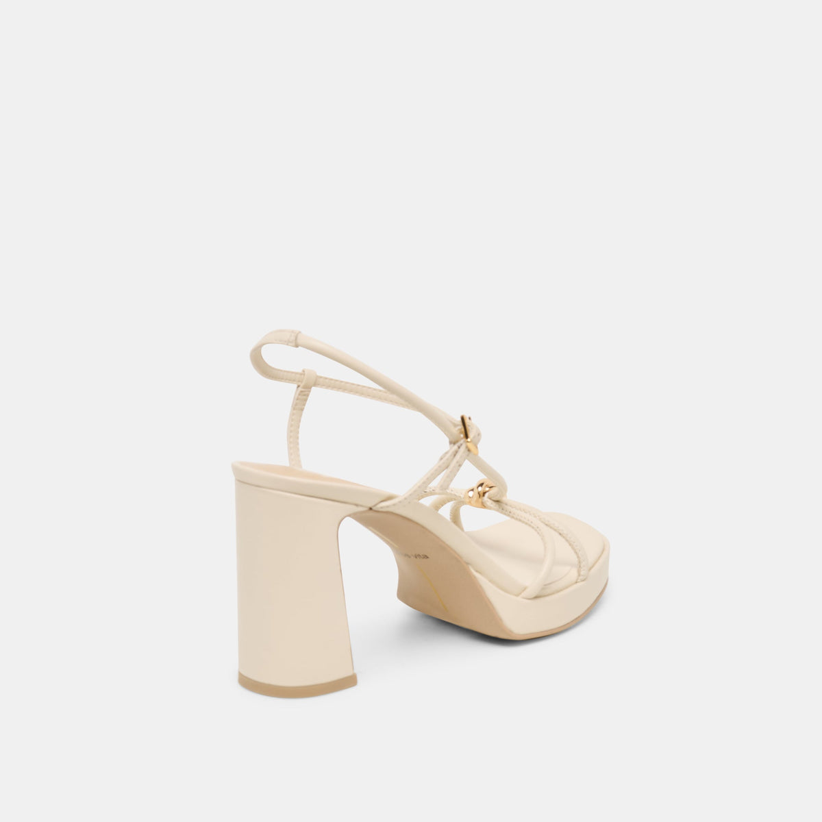 Dolce Vita SHOES Odete Creme Leather Heels