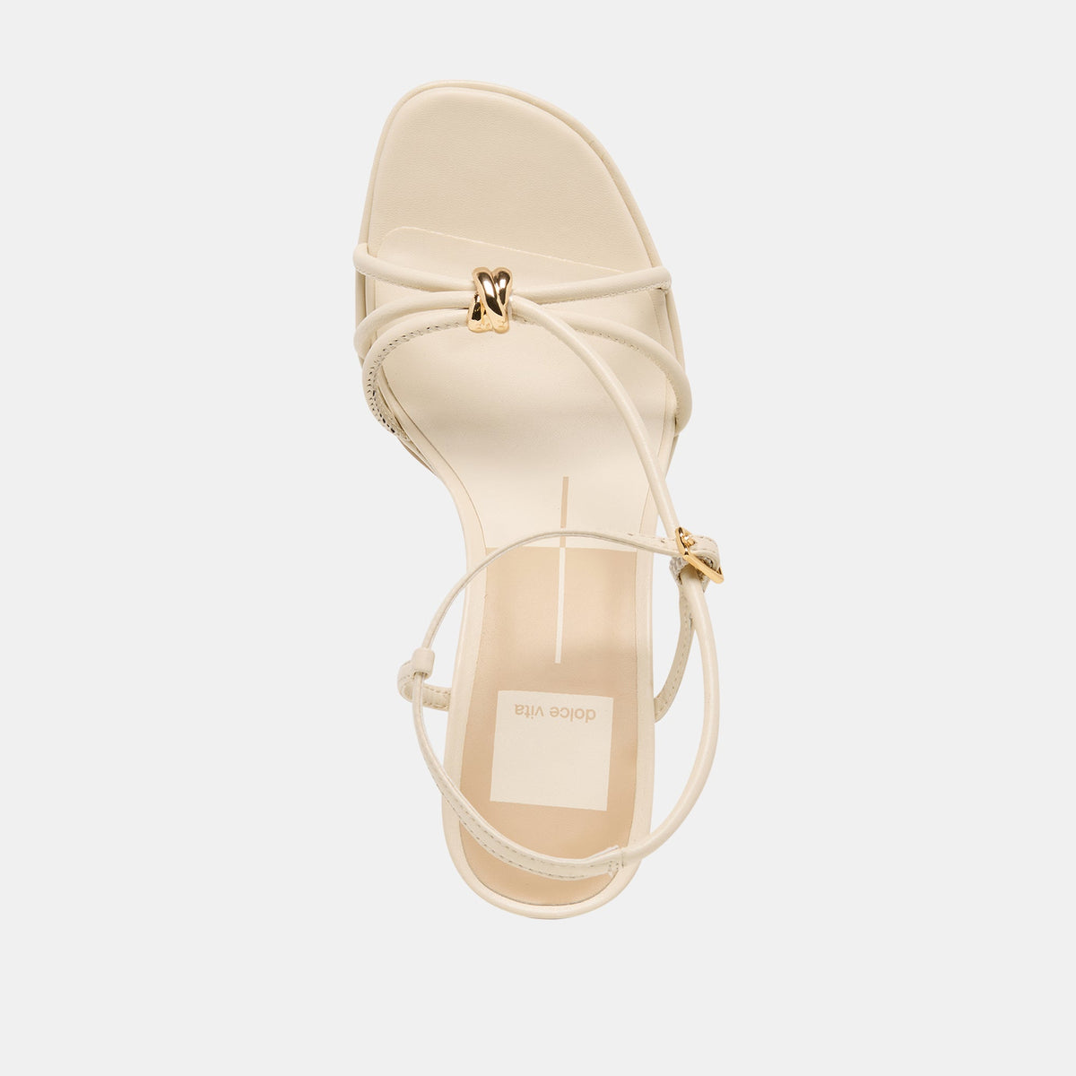 Dolce Vita SHOES Odete Creme Leather Heels