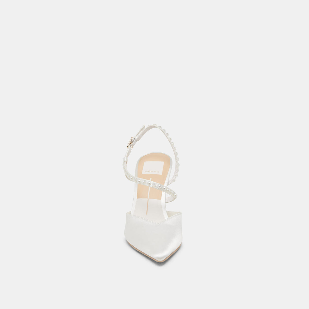 Dolce Vita SHOES KAMRA PEARL HEELS TRUE WHITE SATIN
 – Dolce Vita