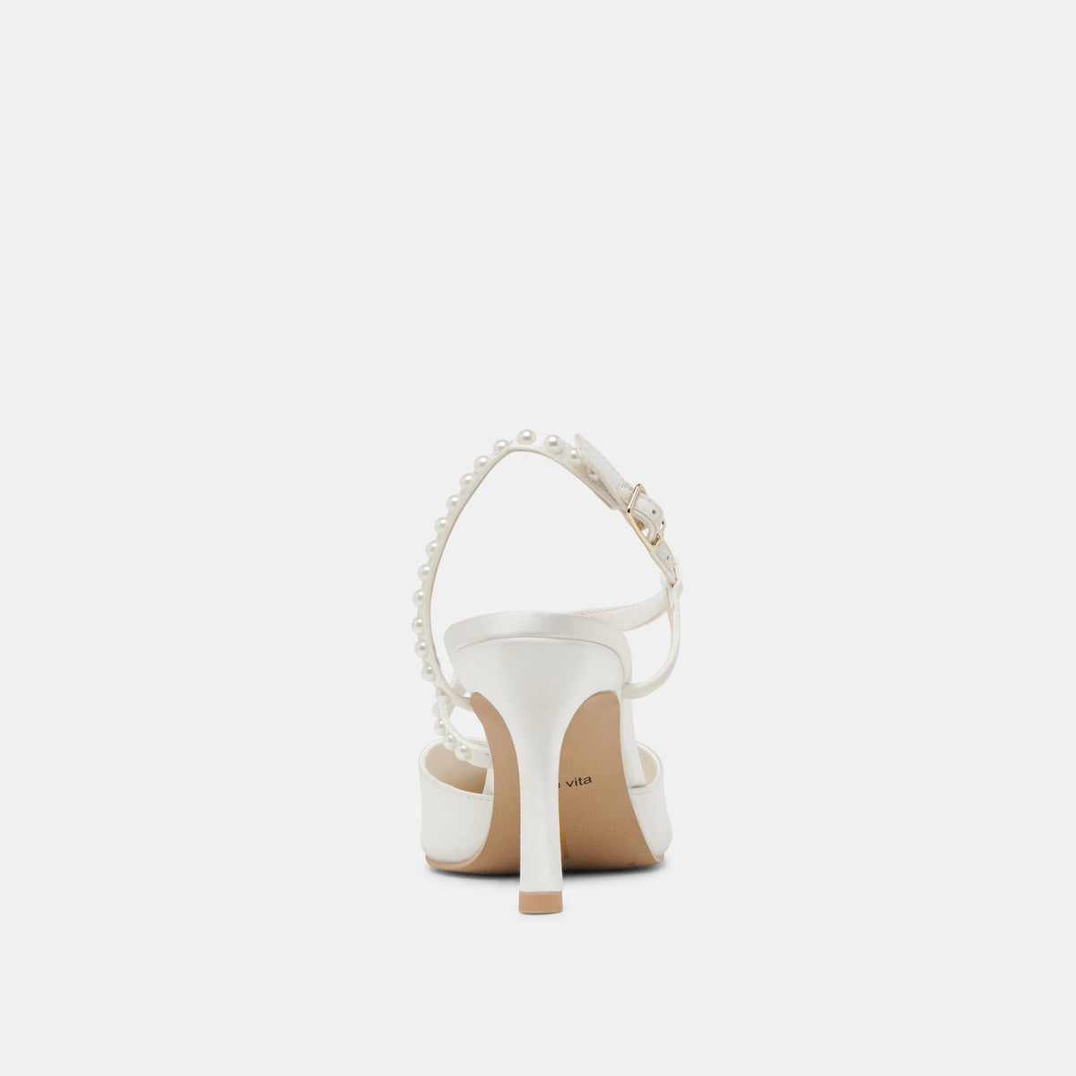 Dolce Vita SHOES KAMRA PEARL HEELS TRUE WHITE SATIN
 – Dolce Vita